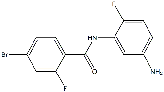 N-(5-amino-2-fluorophenyl)-4-bromo-2-fluorobenzamide 구조식 이미지