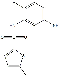 N-(5-amino-2-fluorophenyl)-5-methylthiophene-2-sulfonamide 구조식 이미지