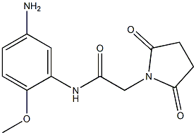 N-(5-amino-2-methoxyphenyl)-2-(2,5-dioxopyrrolidin-1-yl)acetamide 구조식 이미지