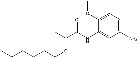 N-(5-amino-2-methoxyphenyl)-2-(hexyloxy)propanamide 구조식 이미지