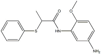 N-(5-amino-2-methoxyphenyl)-2-(phenylsulfanyl)propanamide 구조식 이미지