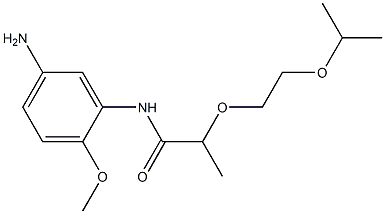 N-(5-amino-2-methoxyphenyl)-2-[2-(propan-2-yloxy)ethoxy]propanamide 구조식 이미지