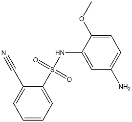 N-(5-amino-2-methoxyphenyl)-2-cyanobenzene-1-sulfonamide Structure