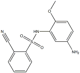 N-(5-amino-2-methoxyphenyl)-2-cyanobenzene-1-sulfonamide 구조식 이미지