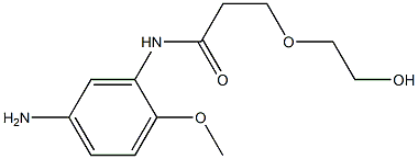 N-(5-amino-2-methoxyphenyl)-3-(2-hydroxyethoxy)propanamide 구조식 이미지