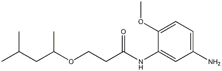 N-(5-amino-2-methoxyphenyl)-3-[(4-methylpentan-2-yl)oxy]propanamide Structure