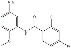 N-(5-amino-2-methoxyphenyl)-4-bromo-2-fluorobenzamide 구조식 이미지