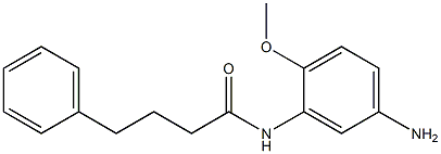 N-(5-amino-2-methoxyphenyl)-4-phenylbutanamide 구조식 이미지