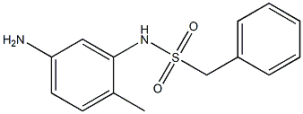 N-(5-amino-2-methylphenyl)-1-phenylmethanesulfonamide 구조식 이미지