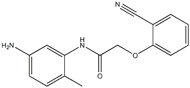 N-(5-amino-2-methylphenyl)-2-(2-cyanophenoxy)acetamide 구조식 이미지