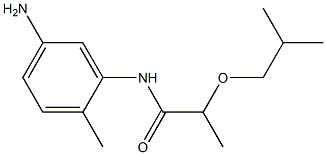 N-(5-amino-2-methylphenyl)-2-(2-methylpropoxy)propanamide 구조식 이미지