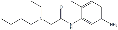 N-(5-amino-2-methylphenyl)-2-[butyl(ethyl)amino]acetamide 구조식 이미지