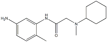 N-(5-amino-2-methylphenyl)-2-[cyclohexyl(methyl)amino]acetamide 구조식 이미지