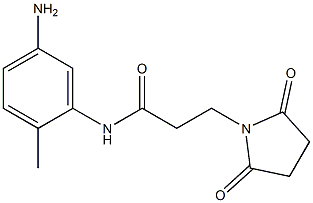 N-(5-amino-2-methylphenyl)-3-(2,5-dioxopyrrolidin-1-yl)propanamide Structure