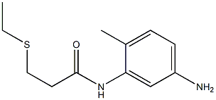 N-(5-amino-2-methylphenyl)-3-(ethylsulfanyl)propanamide Structure