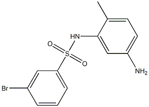 N-(5-amino-2-methylphenyl)-3-bromobenzene-1-sulfonamide Structure