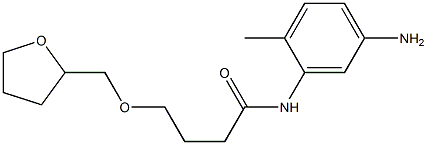 N-(5-amino-2-methylphenyl)-4-(oxolan-2-ylmethoxy)butanamide Structure