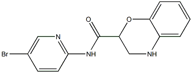 N-(5-bromopyridin-2-yl)-3,4-dihydro-2H-1,4-benzoxazine-2-carboxamide 구조식 이미지