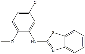 N-(5-chloro-2-methoxyphenyl)-1,3-benzothiazol-2-amine 구조식 이미지