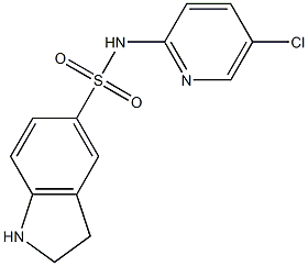 N-(5-chloropyridin-2-yl)-2,3-dihydro-1H-indole-5-sulfonamide 구조식 이미지