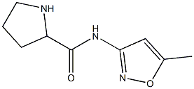 N-(5-methyl-1,2-oxazol-3-yl)pyrrolidine-2-carboxamide Structure