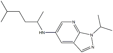 N-(5-methylhexan-2-yl)-1-(propan-2-yl)-1H-pyrazolo[3,4-b]pyridin-5-amine 구조식 이미지