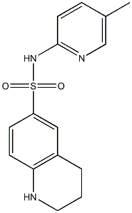 N-(5-methylpyridin-2-yl)-1,2,3,4-tetrahydroquinoline-6-sulfonamide 구조식 이미지