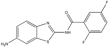 N-(6-amino-1,3-benzothiazol-2-yl)-2,5-difluorobenzamide 구조식 이미지