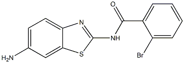 N-(6-amino-1,3-benzothiazol-2-yl)-2-bromobenzamide 구조식 이미지