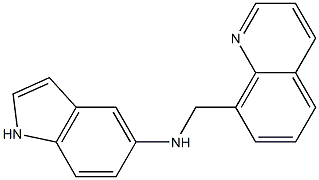 N-(quinolin-8-ylmethyl)-1H-indol-5-amine Structure