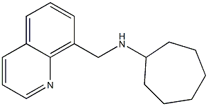 N-(quinolin-8-ylmethyl)cycloheptanamine Structure