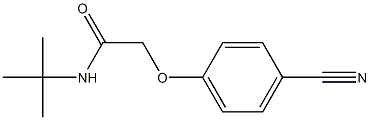 N-(tert-butyl)-2-(4-cyanophenoxy)acetamide Structure