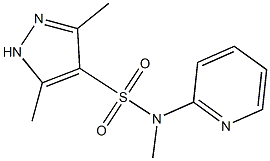 N,3,5-trimethyl-N-pyridin-2-yl-1H-pyrazole-4-sulfonamide Structure