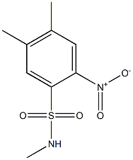 N,4,5-trimethyl-2-nitrobenzene-1-sulfonamide Structure