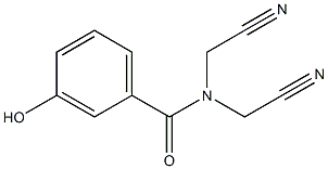 N,N-bis(cyanomethyl)-3-hydroxybenzamide Structure