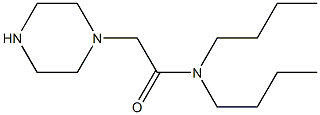 N,N-dibutyl-2-(piperazin-1-yl)acetamide 구조식 이미지