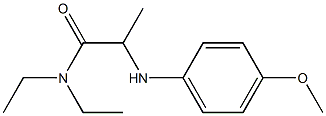 N,N-diethyl-2-[(4-methoxyphenyl)amino]propanamide 구조식 이미지