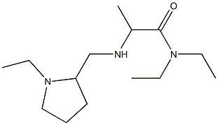 N,N-diethyl-2-{[(1-ethylpyrrolidin-2-yl)methyl]amino}propanamide 구조식 이미지