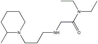 N,N-diethyl-2-{[3-(2-methylpiperidin-1-yl)propyl]amino}acetamide 구조식 이미지