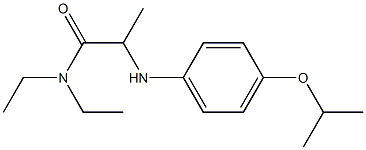 N,N-diethyl-2-{[4-(propan-2-yloxy)phenyl]amino}propanamide 구조식 이미지