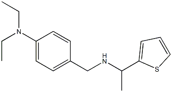 N,N-diethyl-4-({[1-(thiophen-2-yl)ethyl]amino}methyl)aniline Structure