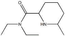 N,N-diethyl-6-methylpiperidine-2-carboxamide 구조식 이미지