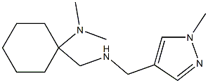 N,N-dimethyl-1-({[(1-methyl-1H-pyrazol-4-yl)methyl]amino}methyl)cyclohexan-1-amine 구조식 이미지