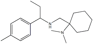 N,N-dimethyl-1-({[1-(4-methylphenyl)propyl]amino}methyl)cyclohexan-1-amine Structure