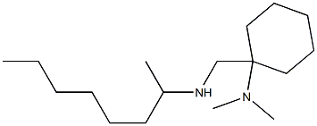 N,N-dimethyl-1-[(octan-2-ylamino)methyl]cyclohexan-1-amine 구조식 이미지