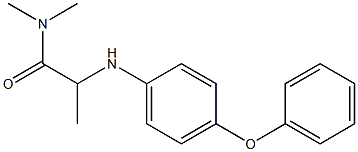 N,N-dimethyl-2-[(4-phenoxyphenyl)amino]propanamide Structure