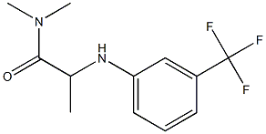 N,N-dimethyl-2-{[3-(trifluoromethyl)phenyl]amino}propanamide 구조식 이미지