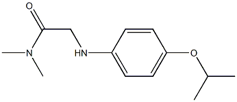 N,N-dimethyl-2-{[4-(propan-2-yloxy)phenyl]amino}acetamide 구조식 이미지