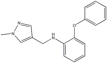 N-[(1-methyl-1H-pyrazol-4-yl)methyl]-2-phenoxyaniline Structure