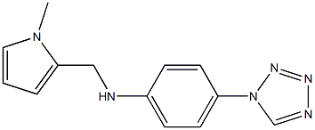 N-[(1-methyl-1H-pyrrol-2-yl)methyl]-4-(1H-1,2,3,4-tetrazol-1-yl)aniline Structure